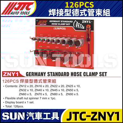 JTC-ZNY1 126PCS 焊接型德式管束組1