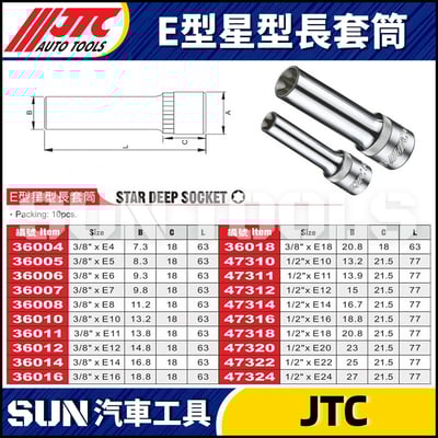 JTC E型星型長套筒1