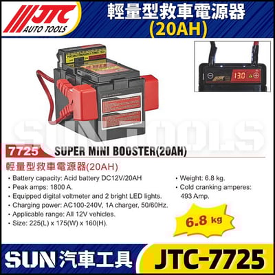 JTC-7725 輕量型救車電源器 (20AH)1