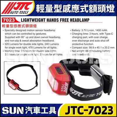 JTC-7023 輕量型感應式額頭燈4