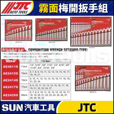 JTC-AE4811S AE2415S AE2414S AE2417S AE2426S 霧面梅開扳手組1