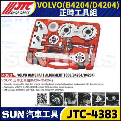 JTC-4383 VOLVO 正時工具組 ( B4204 / D4204 )1
