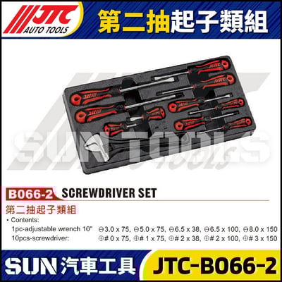 JTC-B066 66PCS 手提式三抽工具組3