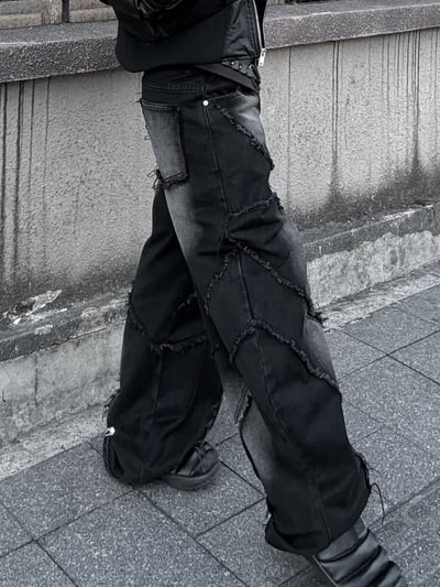 高階重磅小眾彎刀牛仔褲6