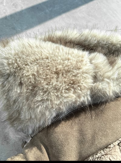 美拉德高領內刷毛合身外套（可拆毛帽）24