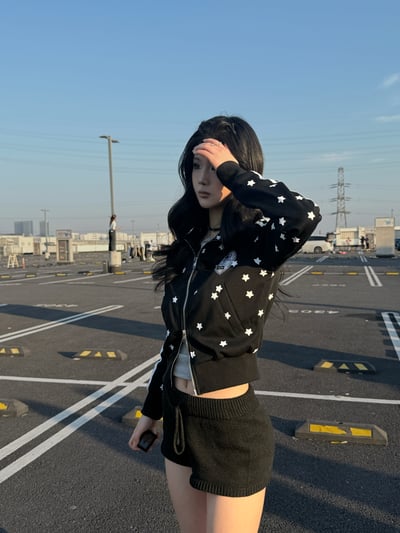 韓系ins星星俏皮日常短外套‎⭑7