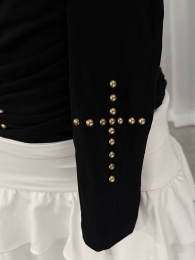 韓版暗黑辣妹修身深V兩件套10