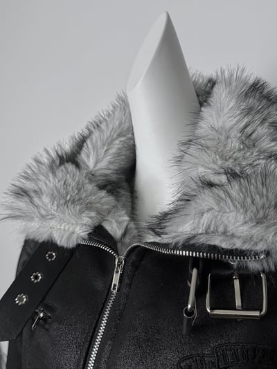 設計感復古重磅毛領外套10