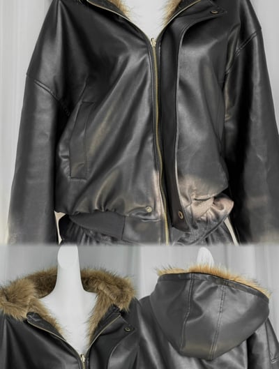 冬季高階皮毛正反兩穿外套13