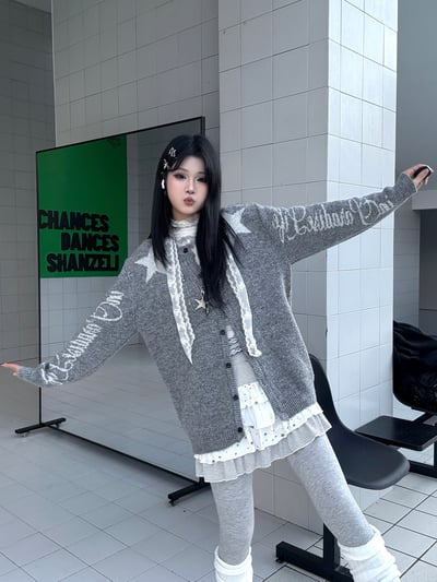 星星條紋拼接y2k蛋糕裙3