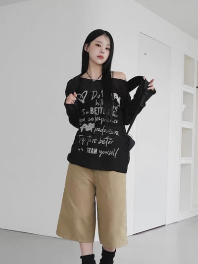 【韓代】美式塗鴉針織上衣7