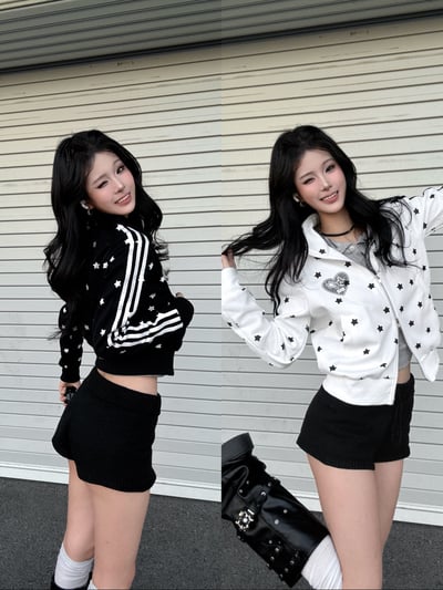 韓系ins星星俏皮日常短外套‎⭑1