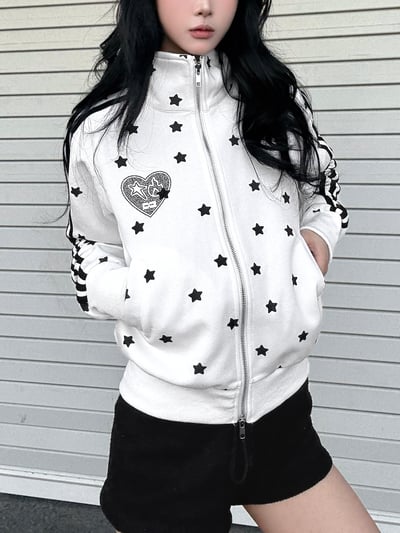韓系ins星星俏皮日常短外套‎⭑11