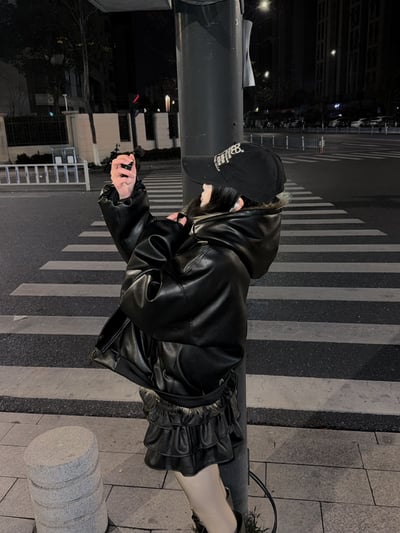 冬季高階皮毛正反兩穿外套6