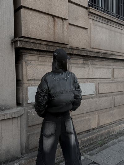 高階重磅小眾彎刀牛仔褲7