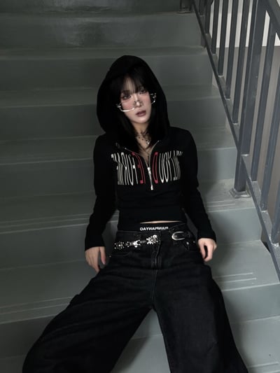 太酷啦！y2k亞文化修身辣妹短款上衣4