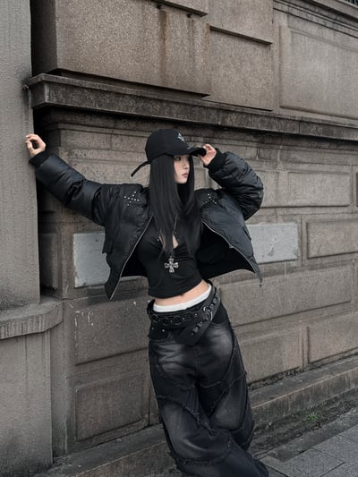 高階重磅小眾彎刀牛仔褲11