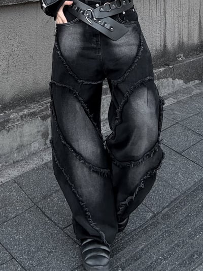 高階重磅小眾彎刀牛仔褲4