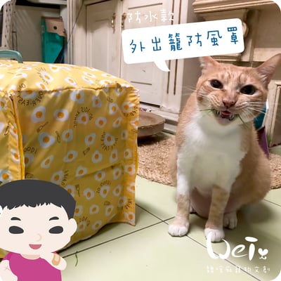 手作 - 外出籠套 防風罩 (防水款)8