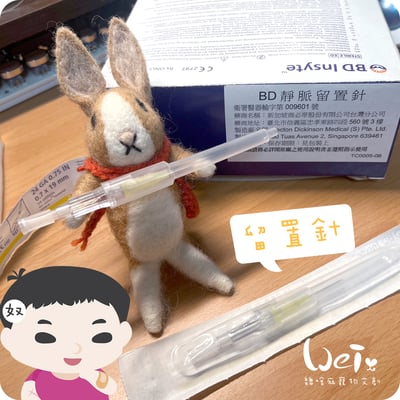 (寵物傷口沖洗用) BD-靜脈留置針 / 軟針 24G 黃色 (純介紹，網路不可販售)4