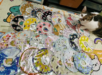 手作 - 寵物頭套/伊麗莎白頸圈/雷達 ( 結紮、術後、防舔咬、保護傷口用途)7