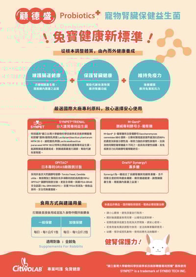 CI兔 Citwo LAB 顧德盛 腎臟保健益生菌4