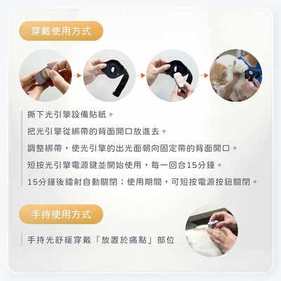 舒服樂 光舒緩穿戴 / 寵物居家三級雷射12