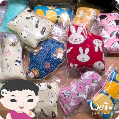 手作 - 環保枕，雙拼泡泡小枕頭1