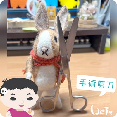 (包紮) 外科手術剪刀--直尖圓 (醫療剪刀/不銹鋼/食物料理剪刀)2