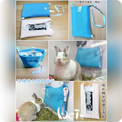 Dometic薄款長效冰磚CI-420G+手作吸濕透氣冰磚網袋9