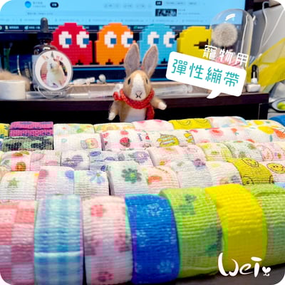 (包紮) 寵物可愛裹腳布-彈性繃帶 自黏繃帶4