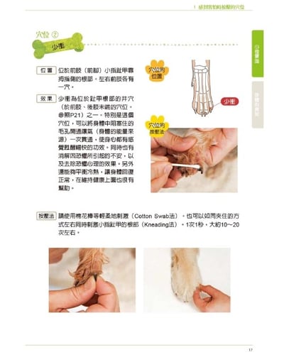 《書》狗狗經穴按摩【圖解版】：每天5分鐘，提升愛犬的生理與心理療癒效果！4