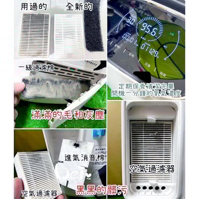 3L/5L 寵物醫療級製氧機/氧氣機 耗材 (HEPA空氣過濾器 / 黑色一級過濾棉 / 進氣消音棉)6