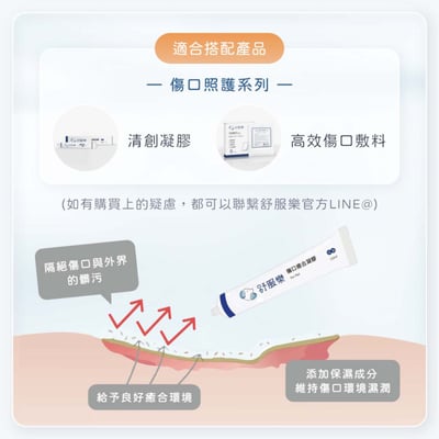 舒服樂 傷口照護系列 癒合凝膠11