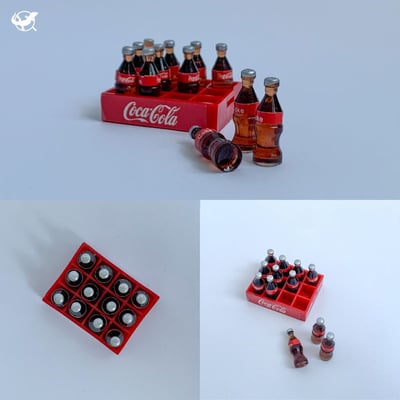 爬蟲冰箱可樂擺設組9