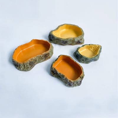 爬蟲仿真岩石食水盆1