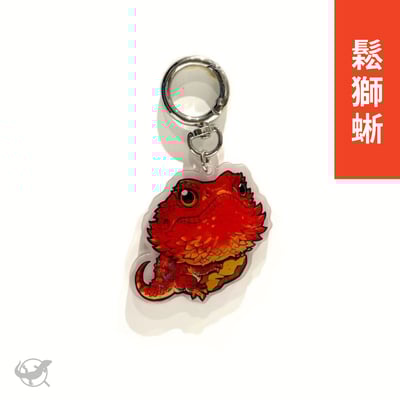 爬蟲壓克力鑰匙圈（守宮、鬆獅蜥）6