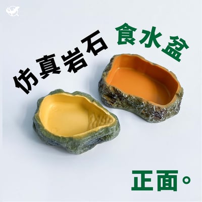 爬蟲仿真岩石食水盆3
