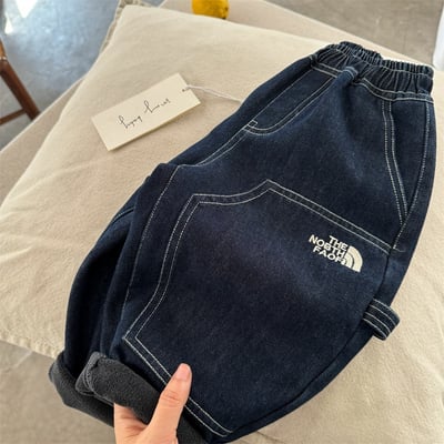 加絨刺繡長褲｜眼睛3