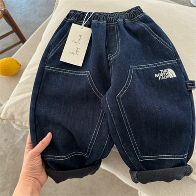 加絨刺繡長褲｜眼睛5