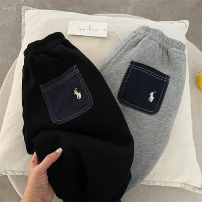 刺繡加厚長褲｜眼睛2