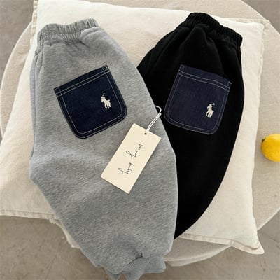 刺繡加厚長褲｜眼睛3