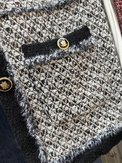 小香風毛呢背心8