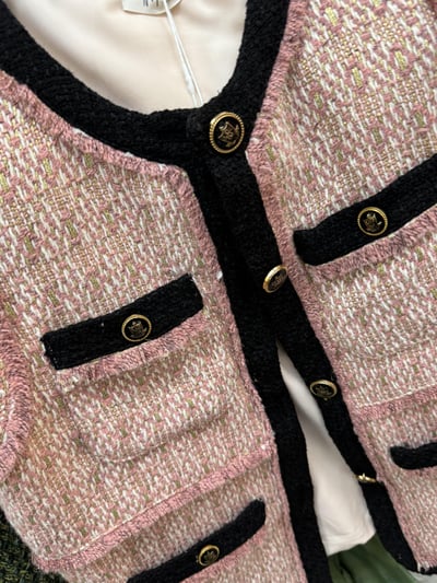 小香風毛呢背心7