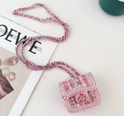 現貨+預購 -小香風山茶花耳機鏈包4