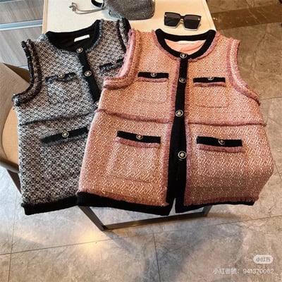 小香風毛呢背心10