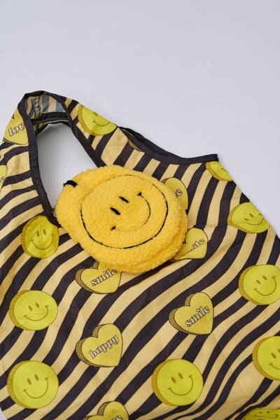 毛茸茸笑臉購物包[Fluffy smiley shopping bag]2