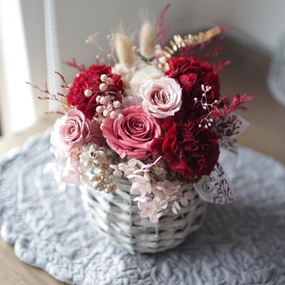 永生康乃馨大桌花 / 紅色系 NT26802