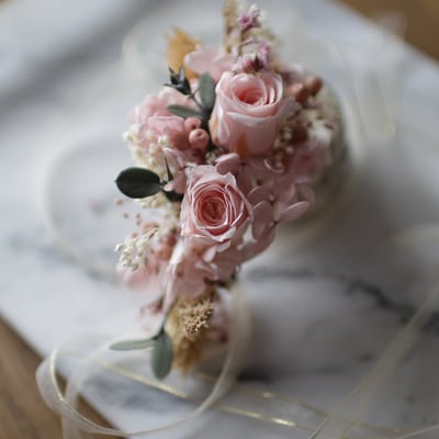 手腕花 / 永生花 / 清新粉 NT7902