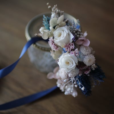 手腕花 / 永生花 / 櫻雪白 NT7902